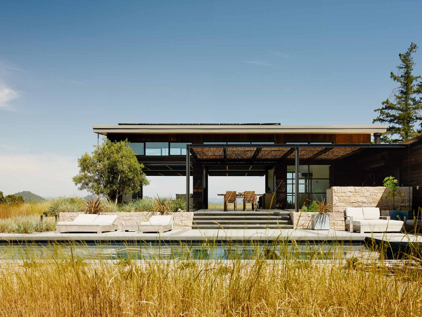 Healdsburg I, Feldman Architecture Feldman Architecture Casas modernas Madera Acabado en madera