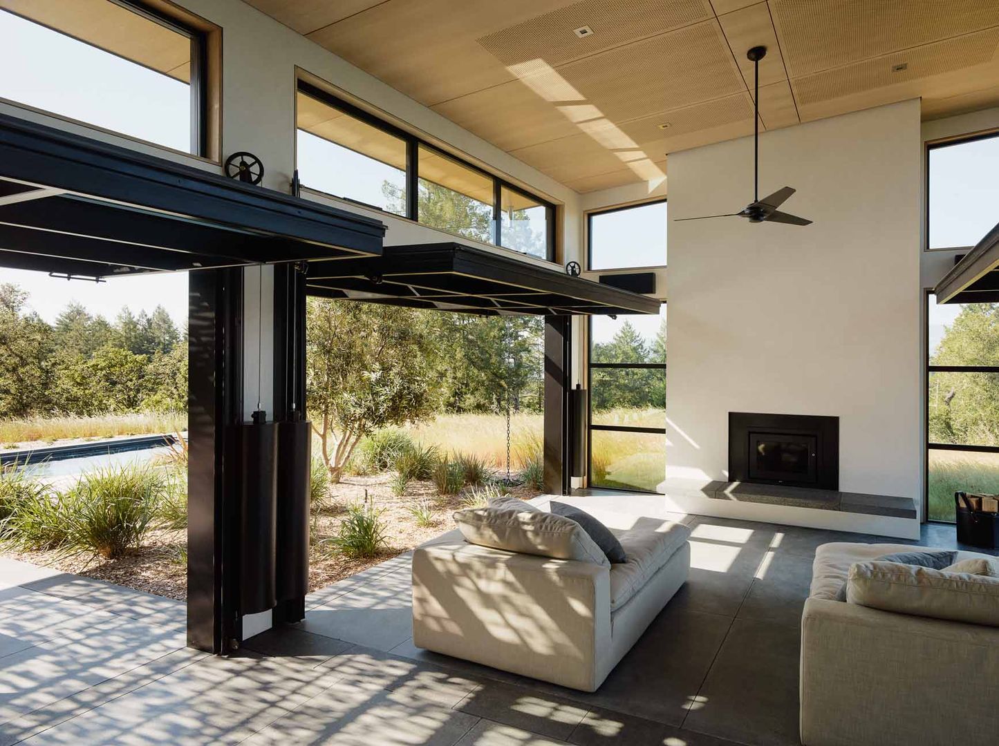 Healdsburg I, Feldman Architecture Feldman Architecture ห้องนั่งเล่น