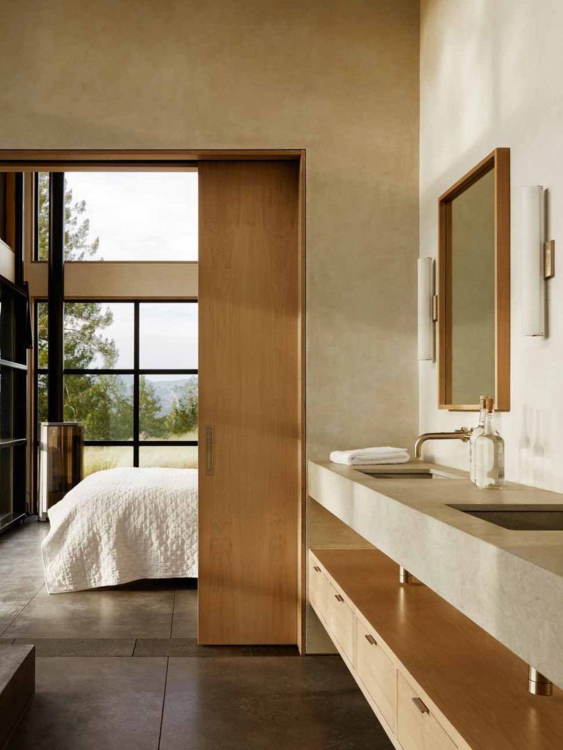 Healdsburg I, Feldman Architecture Feldman Architecture Banheiros modernos