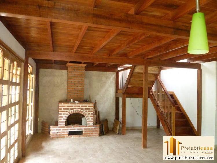 Casa pre fabricada en bogotá 2, PREFABRICASA PREFABRICASA Вітальня