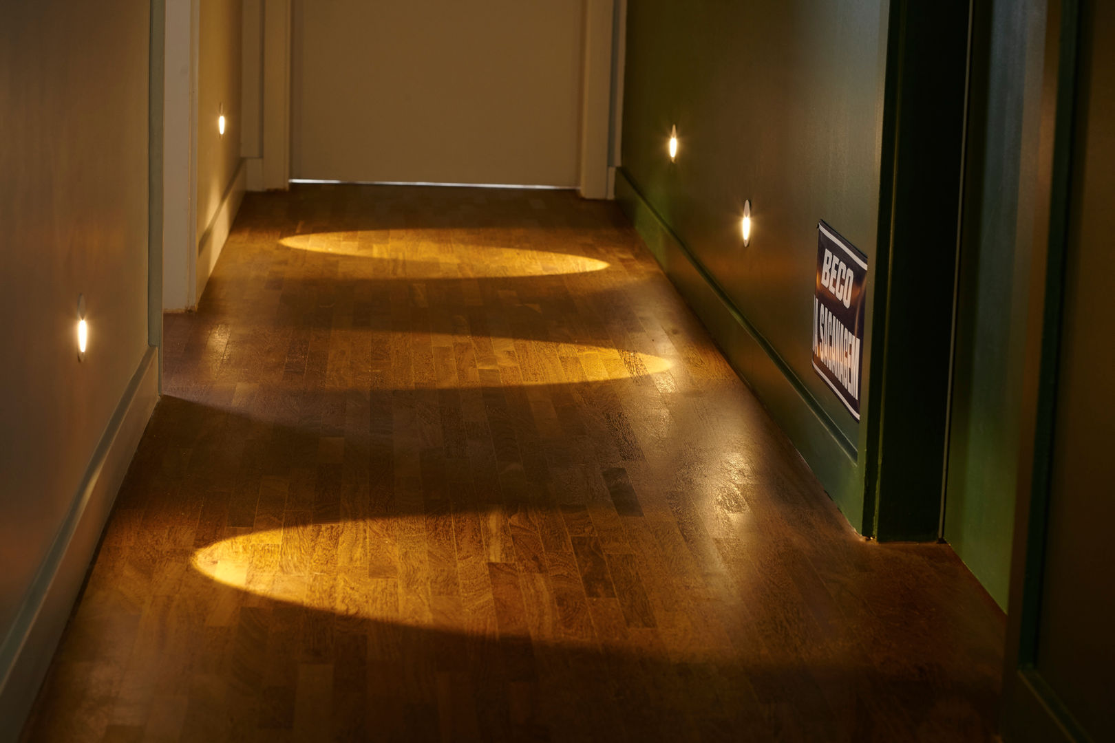 homify Modern corridor, hallway & stairs Wood Wood effect