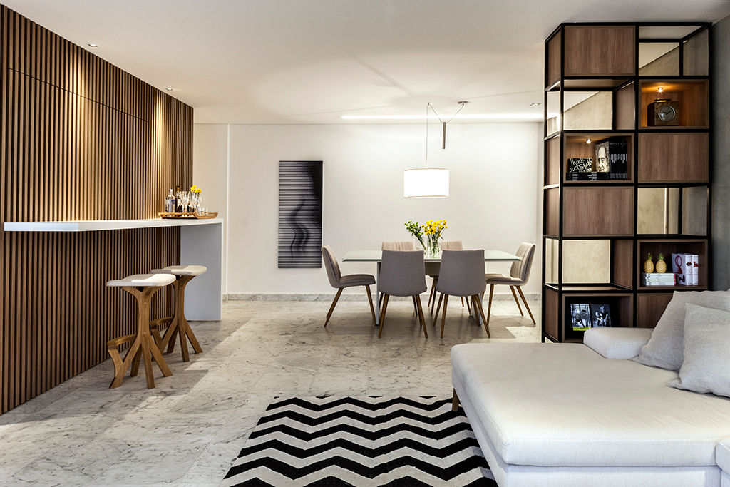 Apartamento DP, Carpaneda & Nasr Carpaneda & Nasr Salas de estar modernas