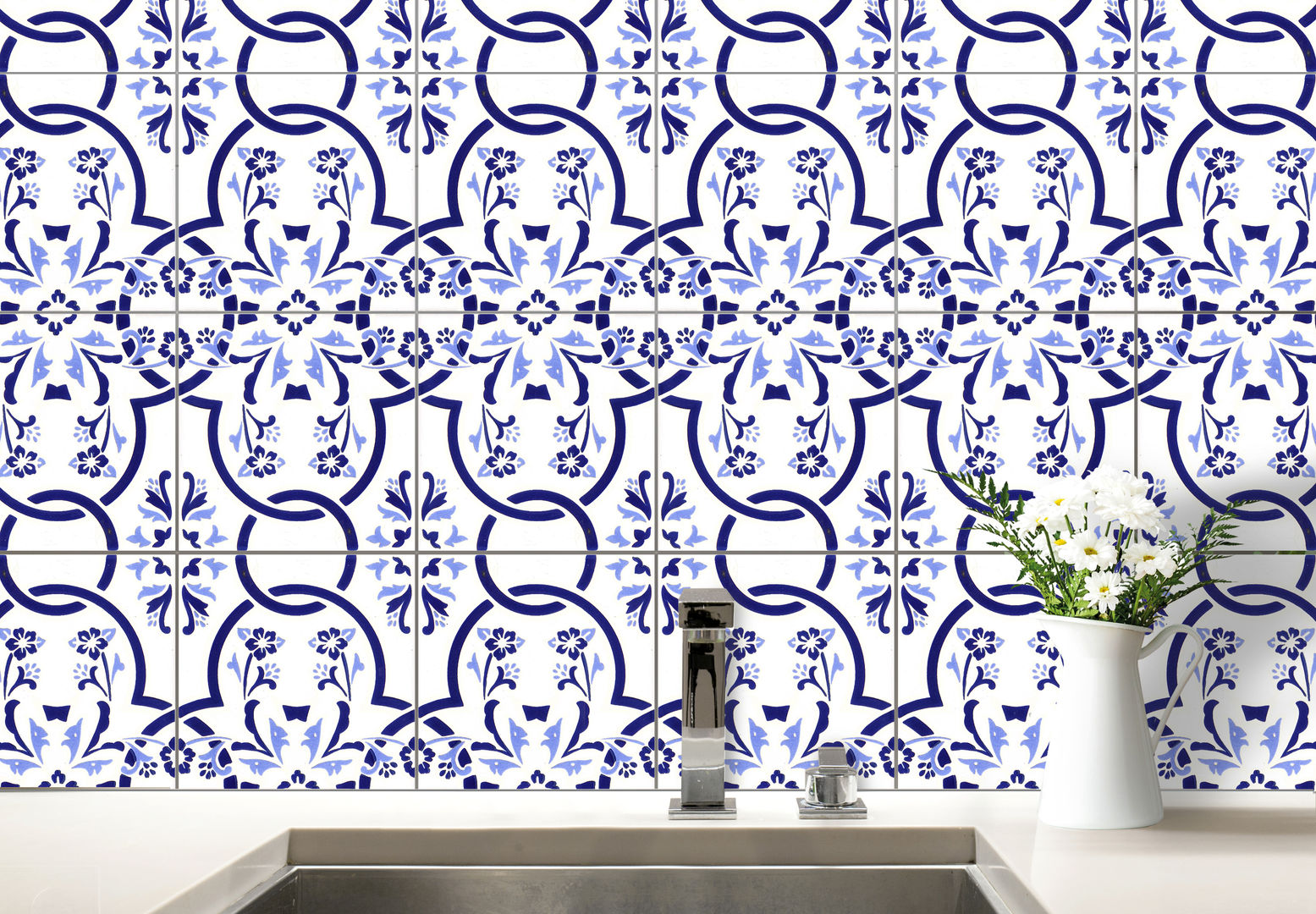 Fliesensticker, K&L Wall Art K&L Wall Art Ванная комната в стиле модерн Полиэстер Коричневый Декор