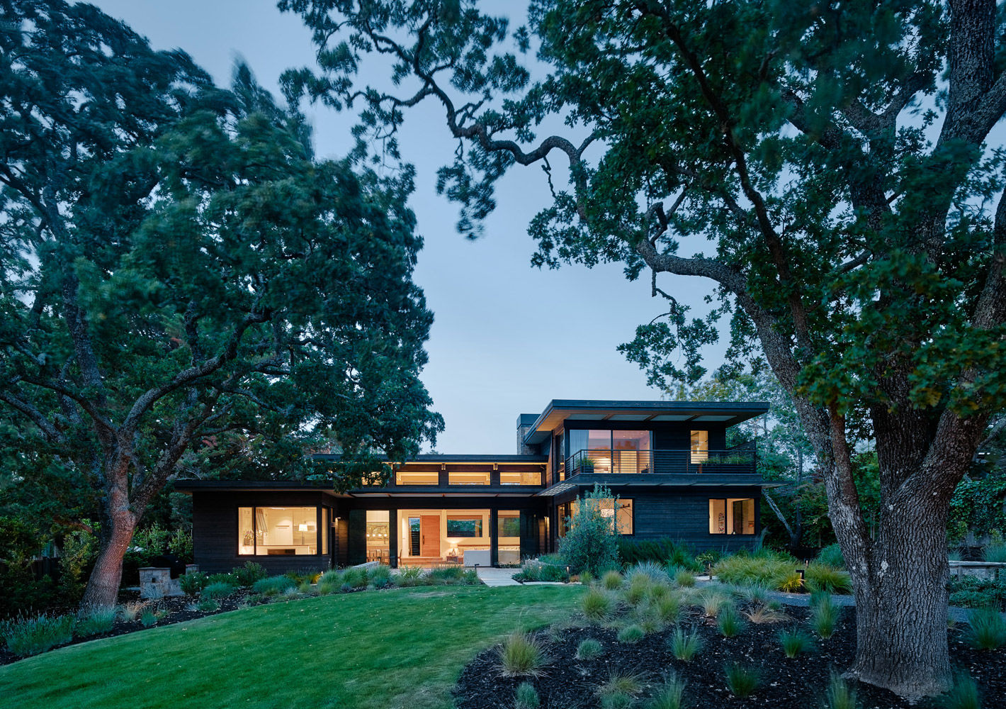 Portola Valley Ranch, Feldman Architecture Feldman Architecture Casas modernas Madeira Efeito de madeira