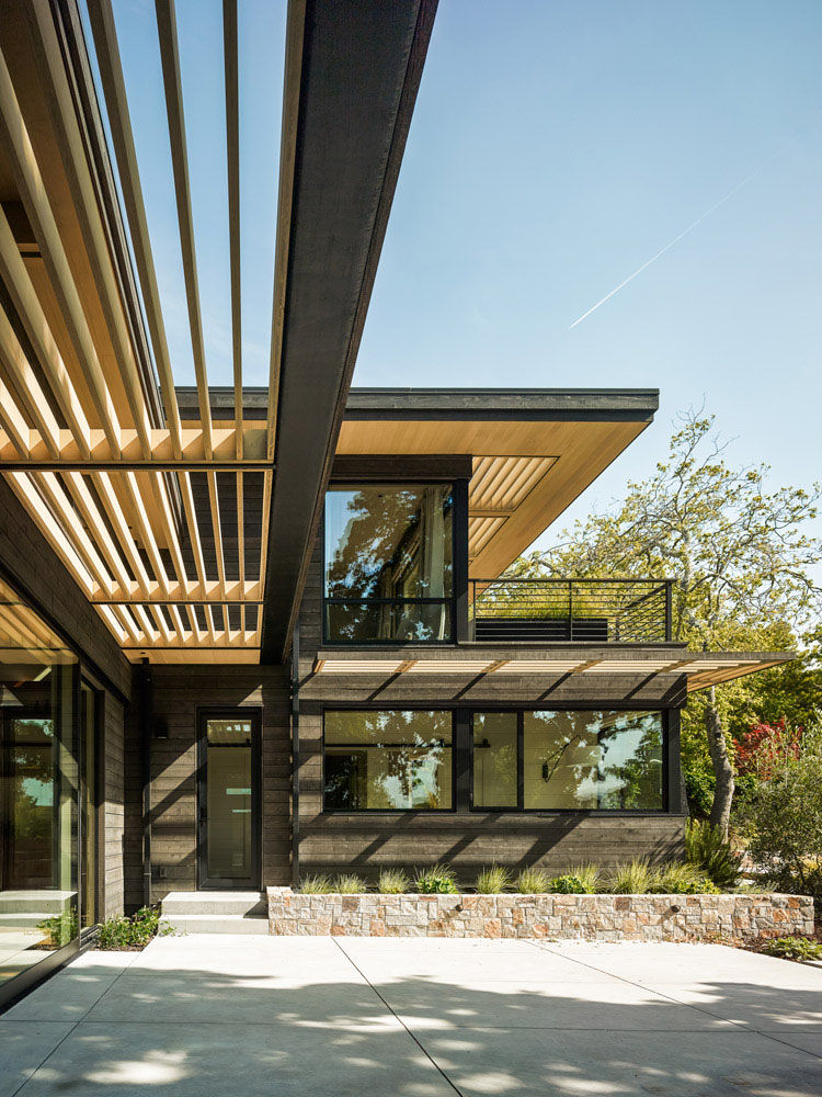 Portola Valley Ranch, Feldman Architecture Feldman Architecture منازل خشب Wood effect