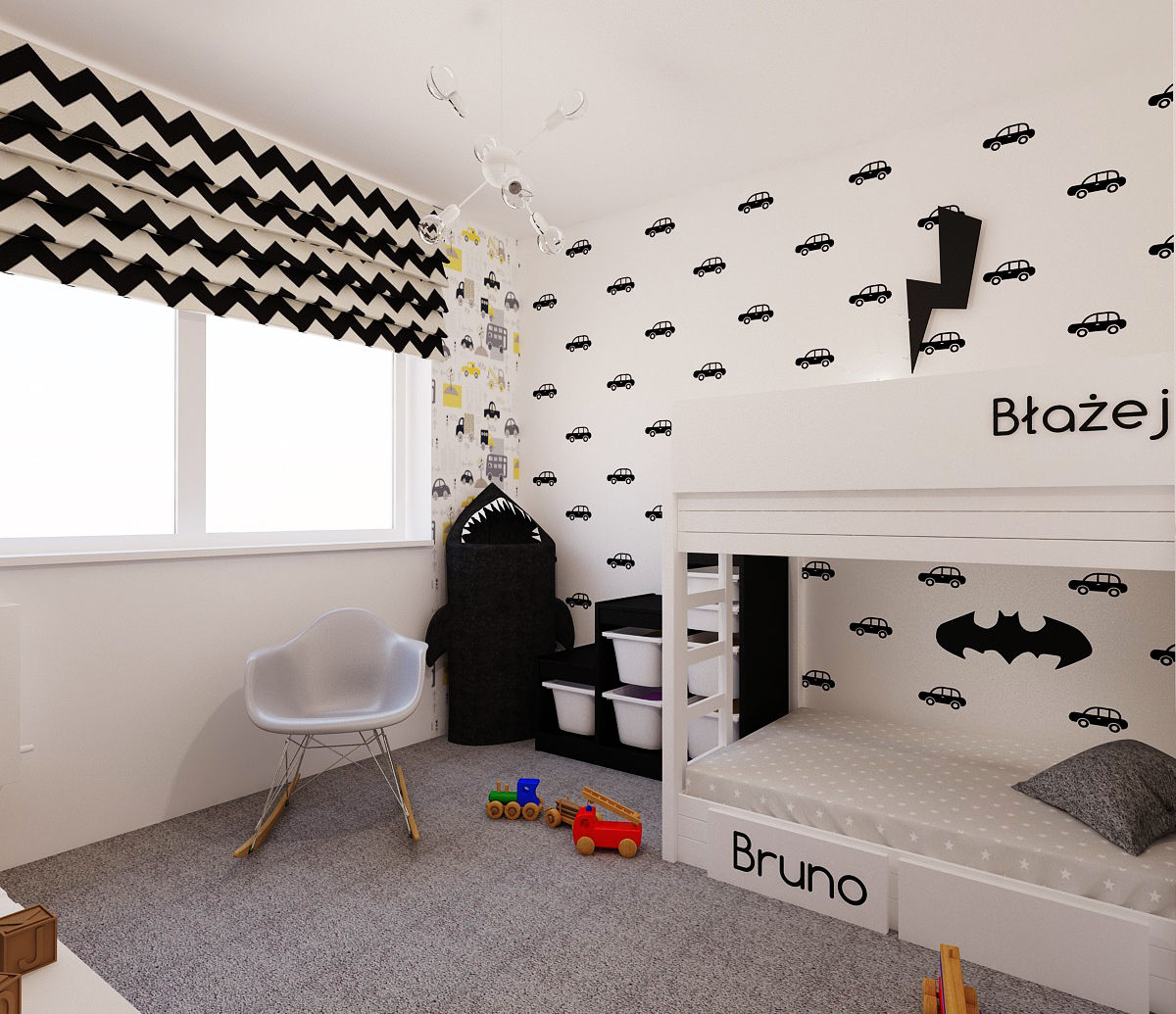 Projekt mieszkania 63m2 w Dąbrowie Górniczej, Ale design Grzegorz Grzywacz Ale design Grzegorz Grzywacz Nursery/kid’s room