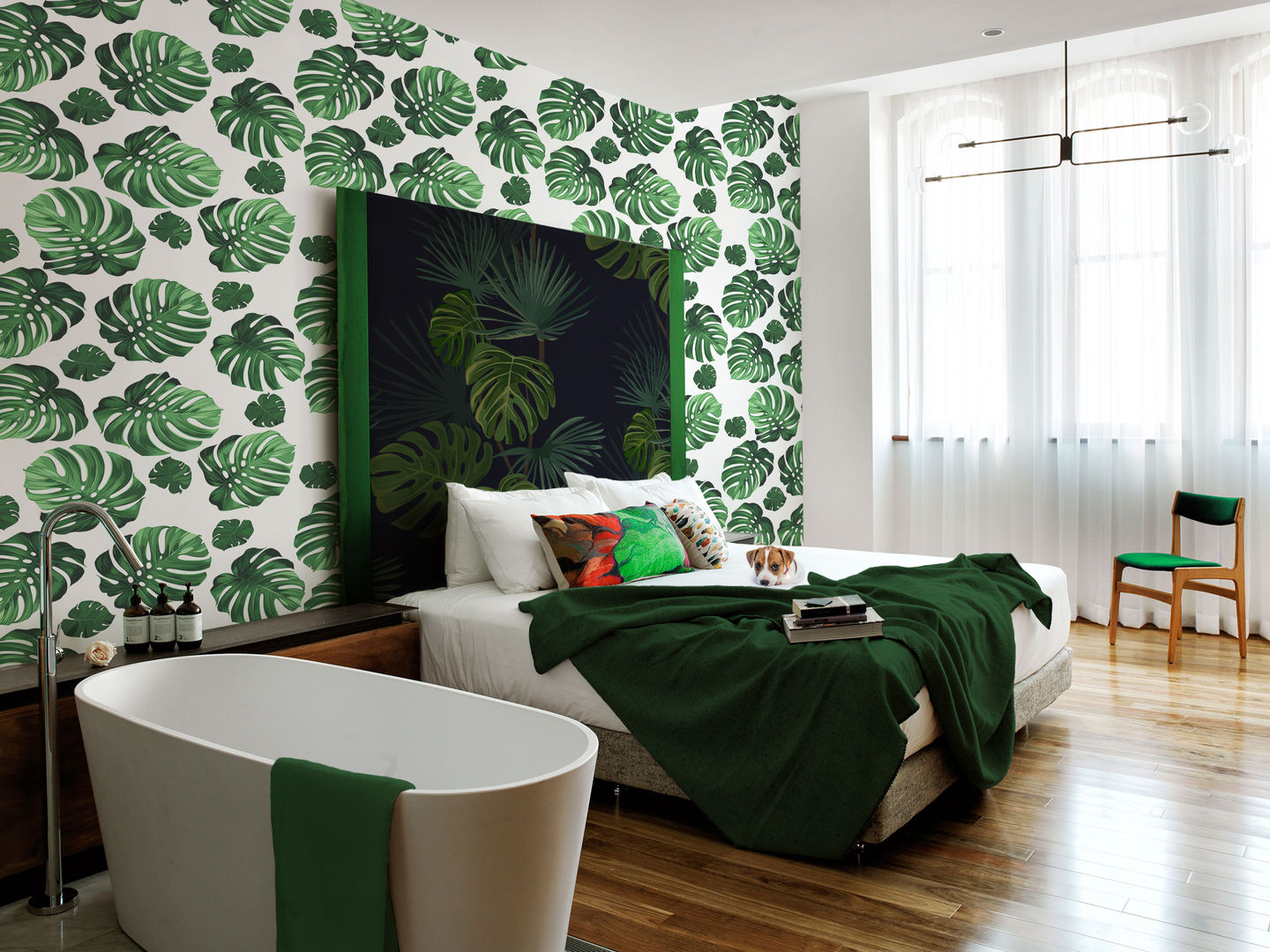 UNDER THE PALM LEAF Pixers Tropical style bedroom Accessories & decoration