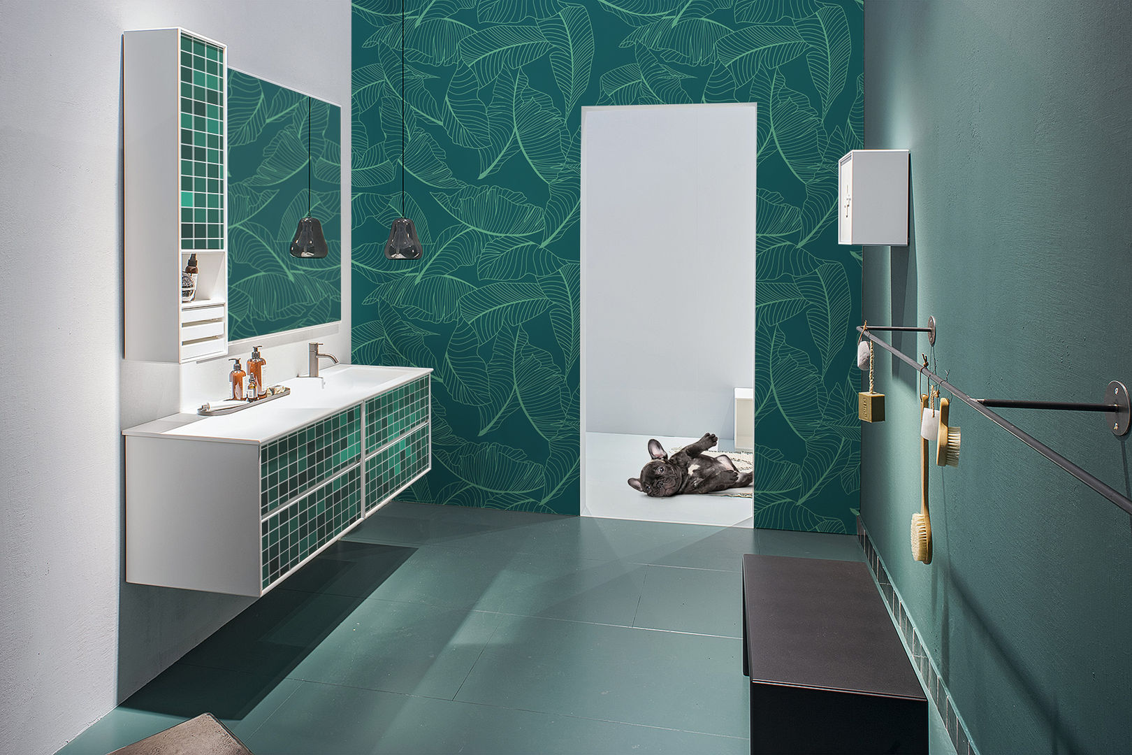 LOOKING THROUGH THE GREEN EYE Pixers Ванная комната в стиле модерн Декор
