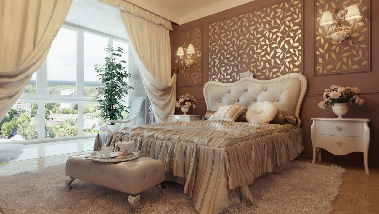 تشطيب برج البراء , القصر للدهانات والديكور القصر للدهانات والديكور Classic style bedroom