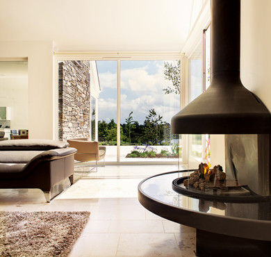 modern living room of modern house in NI homify Livings de estilo moderno
