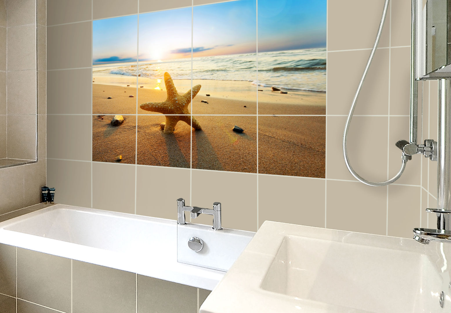 Maritime Dekoration, K&L Wall Art K&L Wall Art Modern bathroom Synthetic Brown Decoration