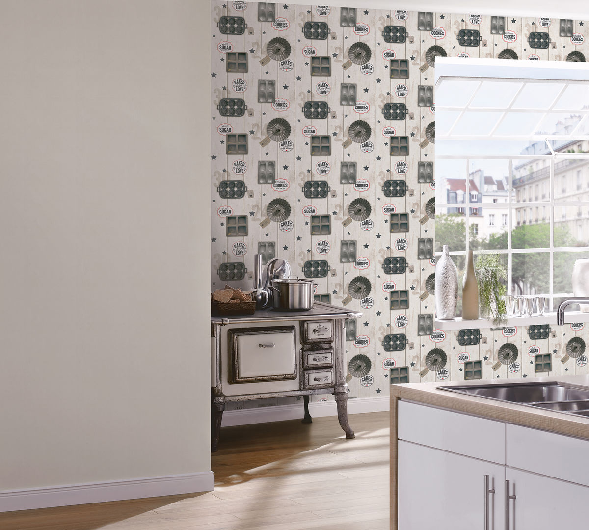 Kitchen Dreams , A.S. Création Tapeten AG A.S. Création Tapeten AG Eclectic style walls & floors Wallpaper