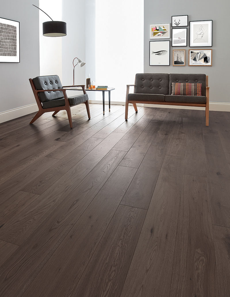 Salcombe Shadow Oak Woodpecker Flooring Modern walls & floors Engineered Wood Transparent oak flooring,oak floor,wood floor,wood flooring