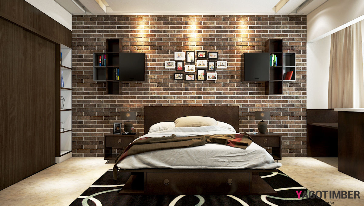 Get a Stunning Interior Design Ideas For Your Bedroom in Delhi NCR - Yagotimber, Yagotimber.com Yagotimber.com 러스틱스타일 침실 침대 & 헤드 보드