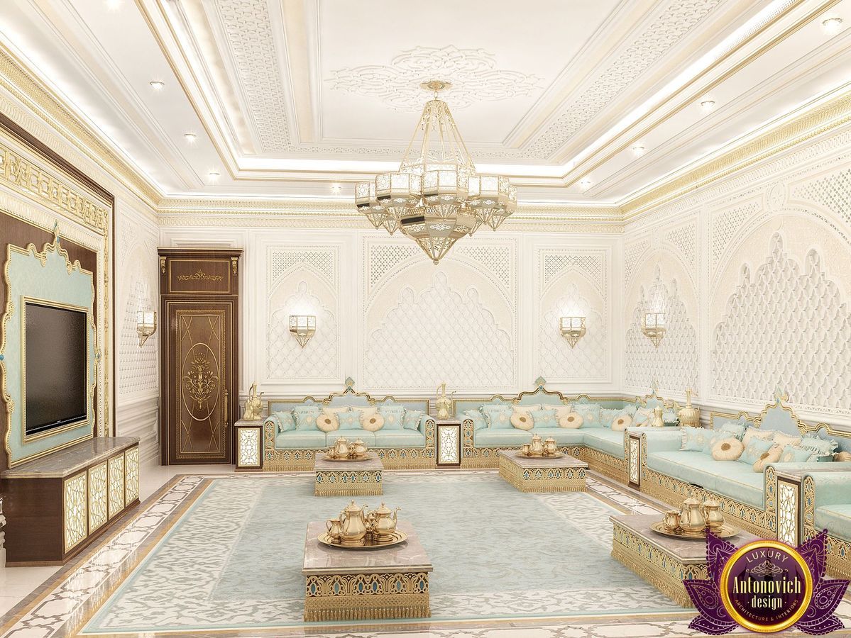 Majlis interior design of Katrina Antonovich, Luxury Antonovich Design Luxury Antonovich Design 클래식스타일 거실