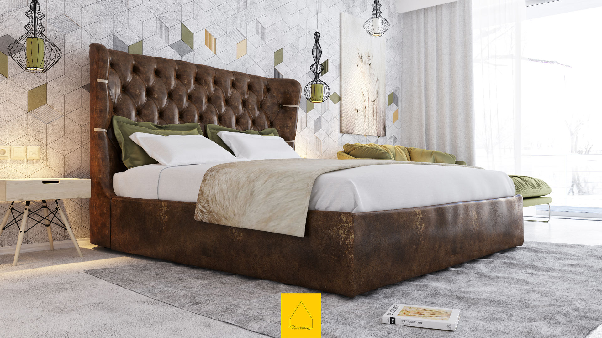 Bedroom No.5, Penintdesign İç Mimarlık Penintdesign İç Mimarlık Modern style bedroom Beds & headboards