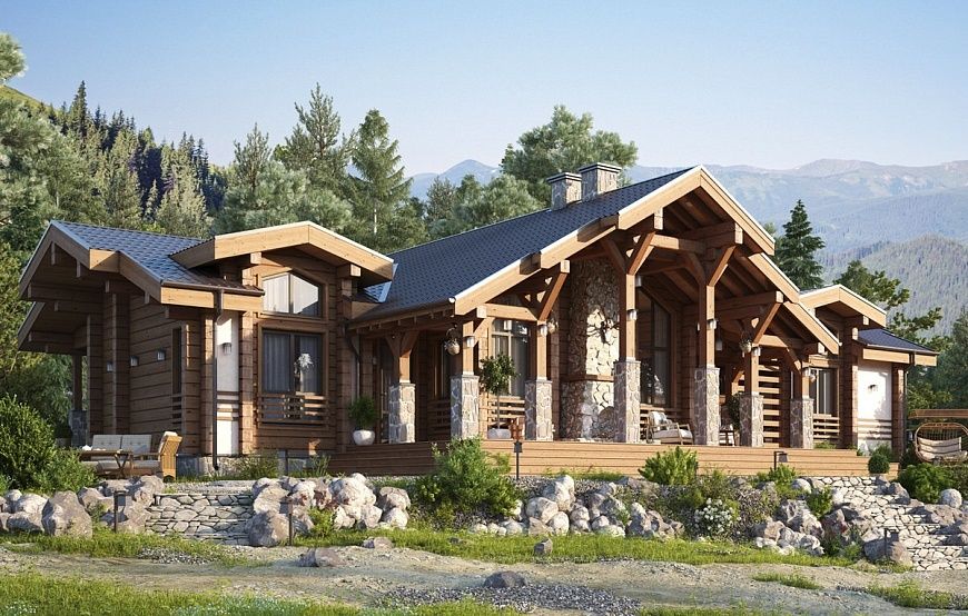 Индивидуальный дом 232 м², GOOD WOOD GOOD WOOD Rustic style houses