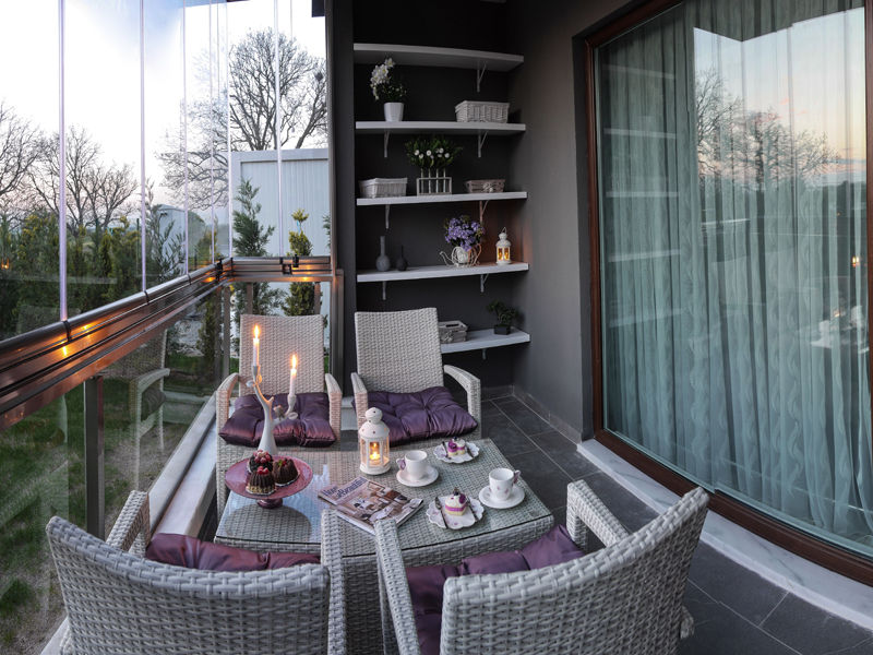 TrioParkKonut Çorlu - Örnek Daire, MAG Tasarım Mimarlık MAG Tasarım Mimarlık Modern balcony, veranda & terrace