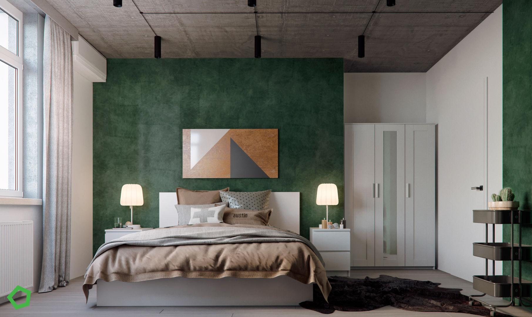 Loft 73, Polygon arch&des Polygon arch&des Dormitorios minimalistas
