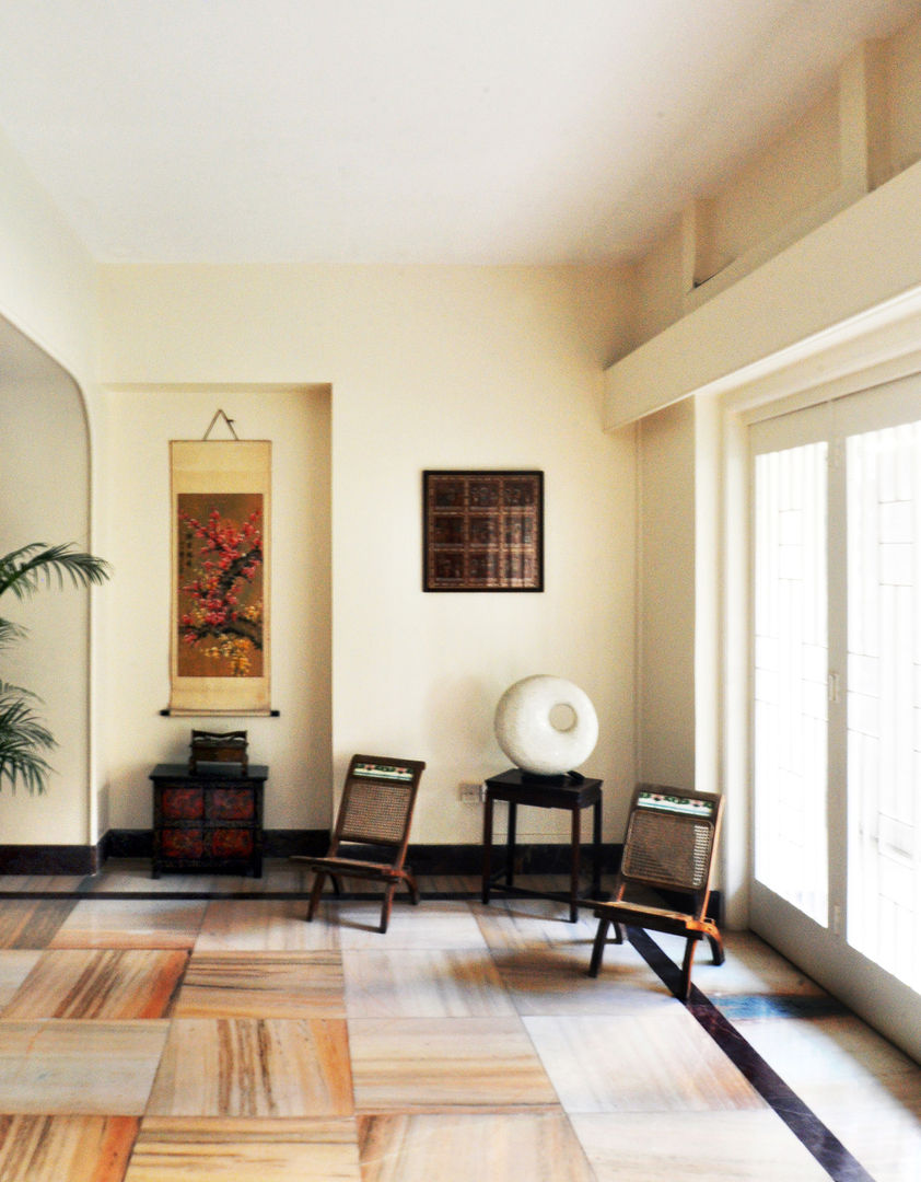 Residence at Carmichael Road, Dhruva Samal & Associates Dhruva Samal & Associates Colonial style living room