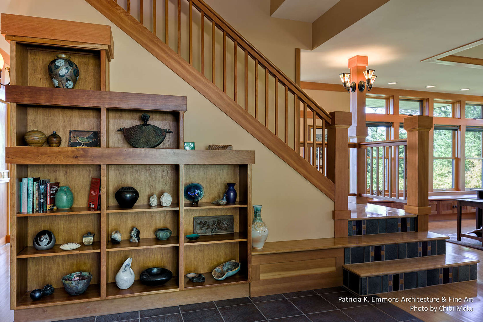 Patricia K Emmons | Rural Oregon Craftsman Home | Yamhill, OR, Chibi Moku Architectural Films Chibi Moku Architectural Films Modern Corridor, Hallway and Staircase Wood Wood effect