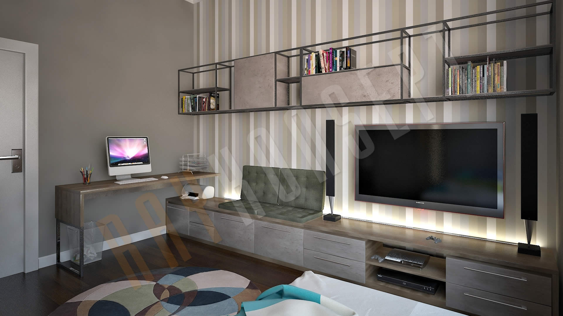 TV Ünitesi Modelleri, RayKonsept RayKonsept Livings modernos: Ideas, imágenes y decoración Mesas y soportes para TV y multimedia