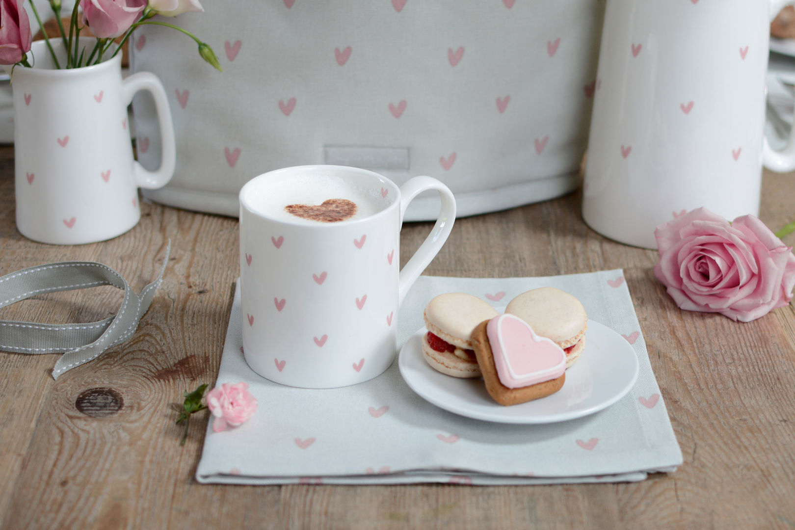 Sophie Allport Hearts Collection Sophie Allport Dapur Gaya Country Katun Red Accessories & textiles
