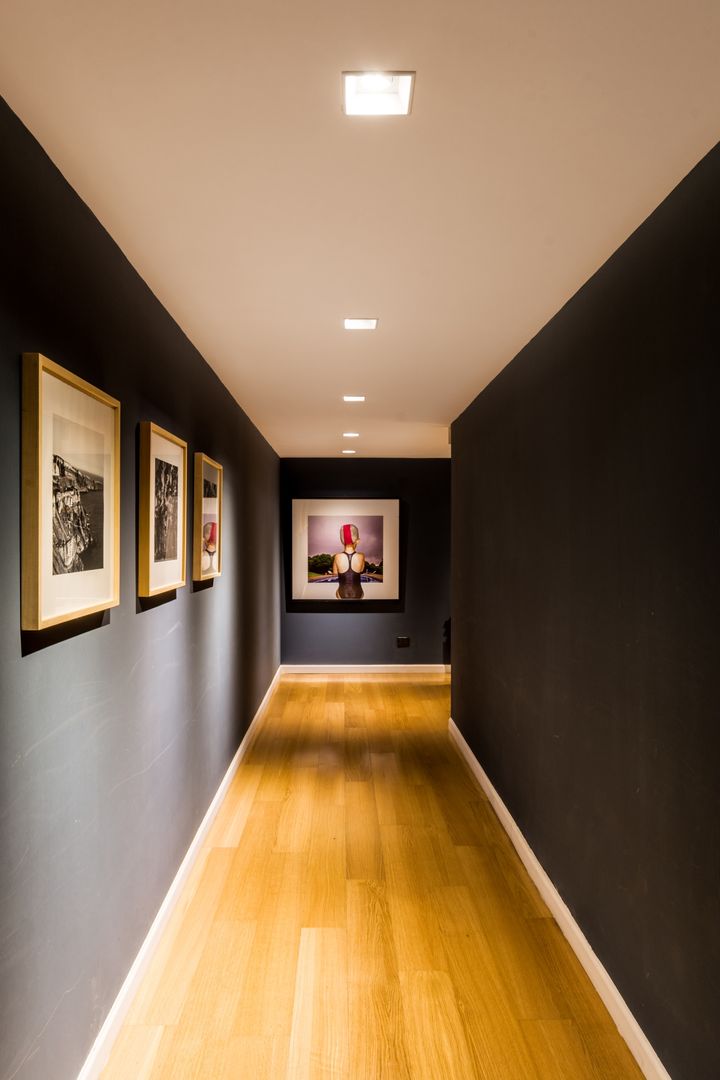 Departamento en La Cuesta , Interiores B.AP Interiores B.AP Rustic style corridor, hallway & stairs