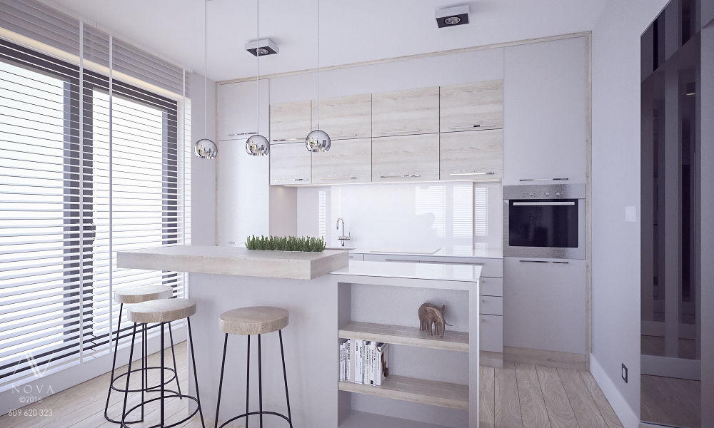 projekt wnętrz mieszkania, Nova Nova Dapur Modern