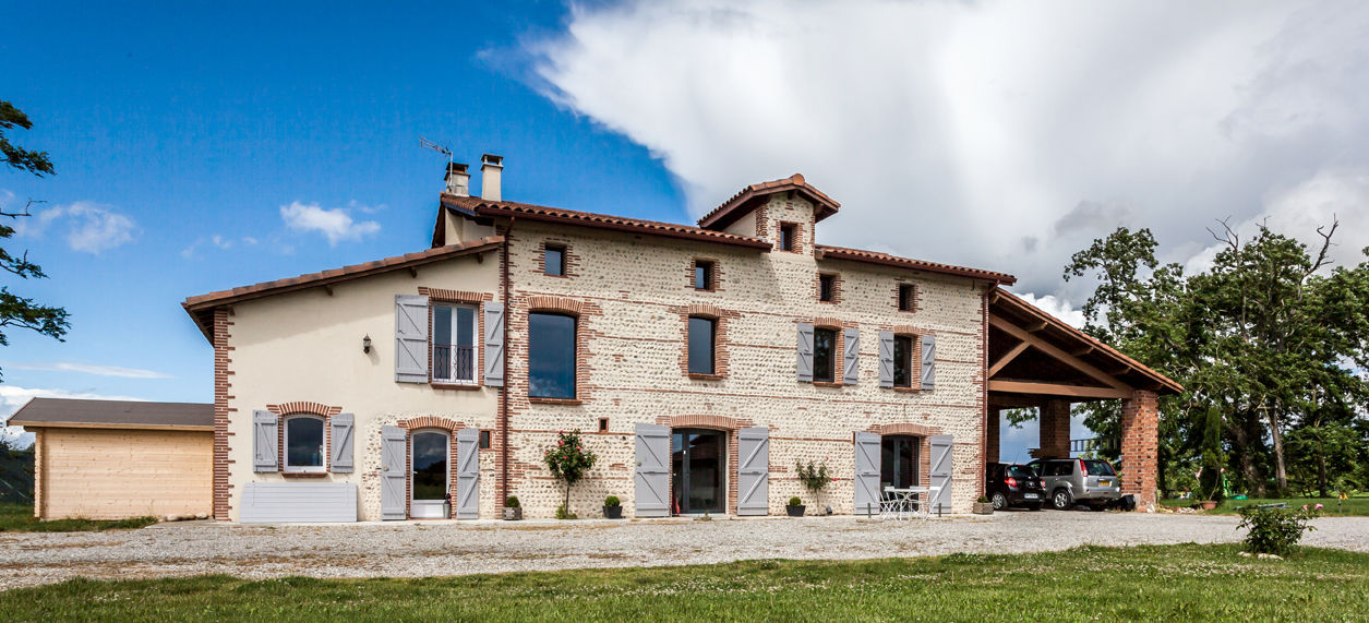 MAISON MAZERES, Hugues Tournier Architecte Hugues Tournier Architecte 現代房屋設計點子、靈感 & 圖片