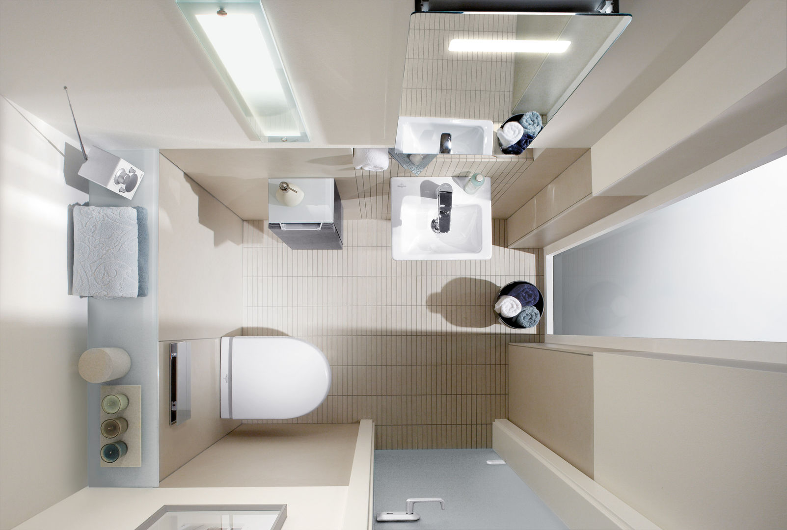 Pequeños Baños, Villeroy & Boch Villeroy & Boch Baños de estilo moderno