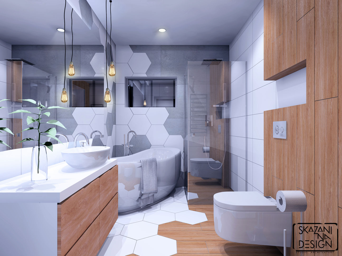 homify Modern bathroom