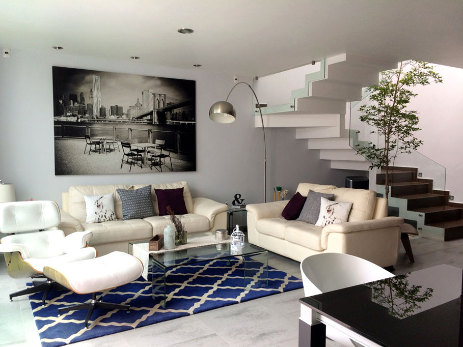 Privada Paraíso, Base-Arquitectura Base-Arquitectura Minimalist living room