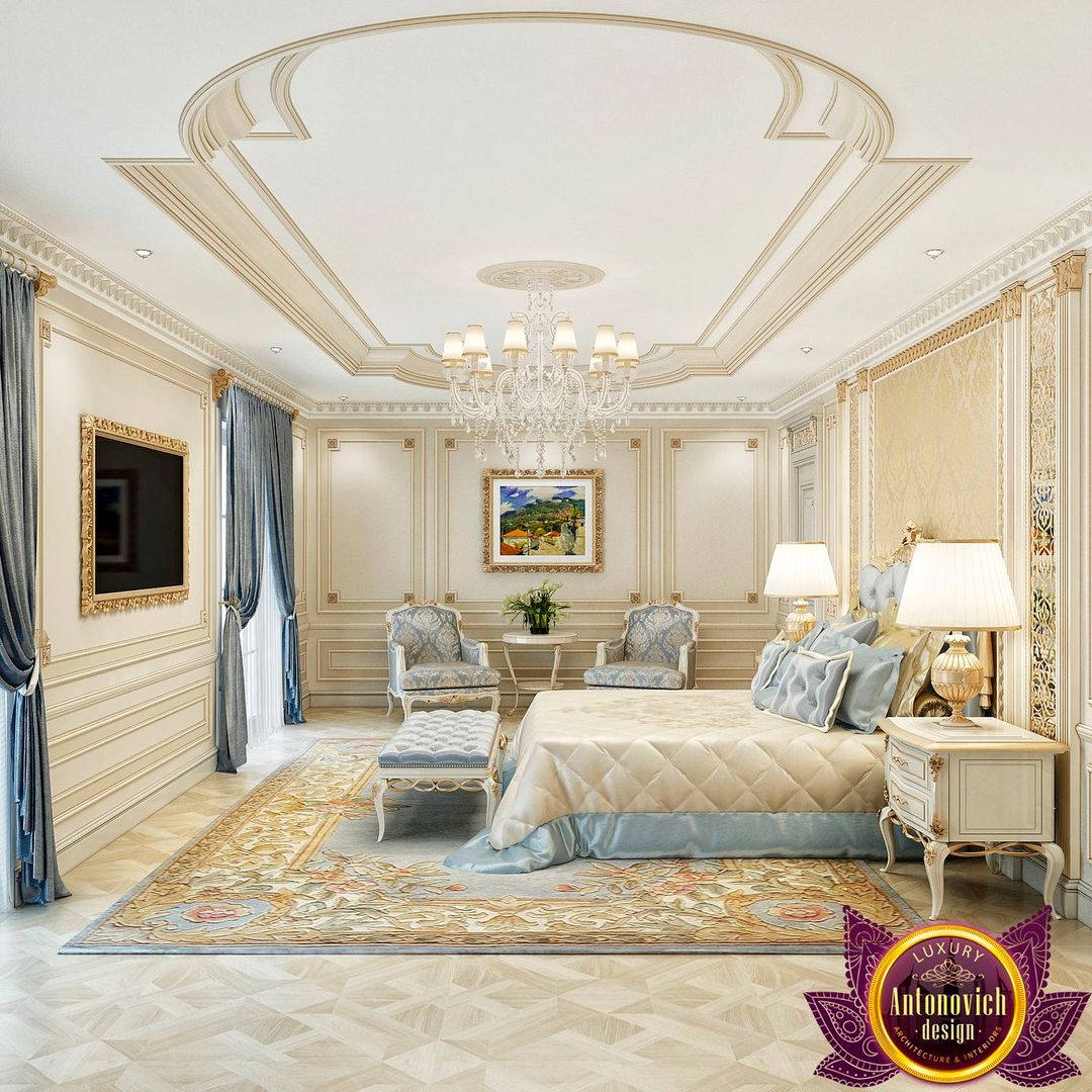 Beautiful bedroom Interior of Katrina Antonovich, Luxury Antonovich Design Luxury Antonovich Design Phòng ngủ phong cách kinh điển