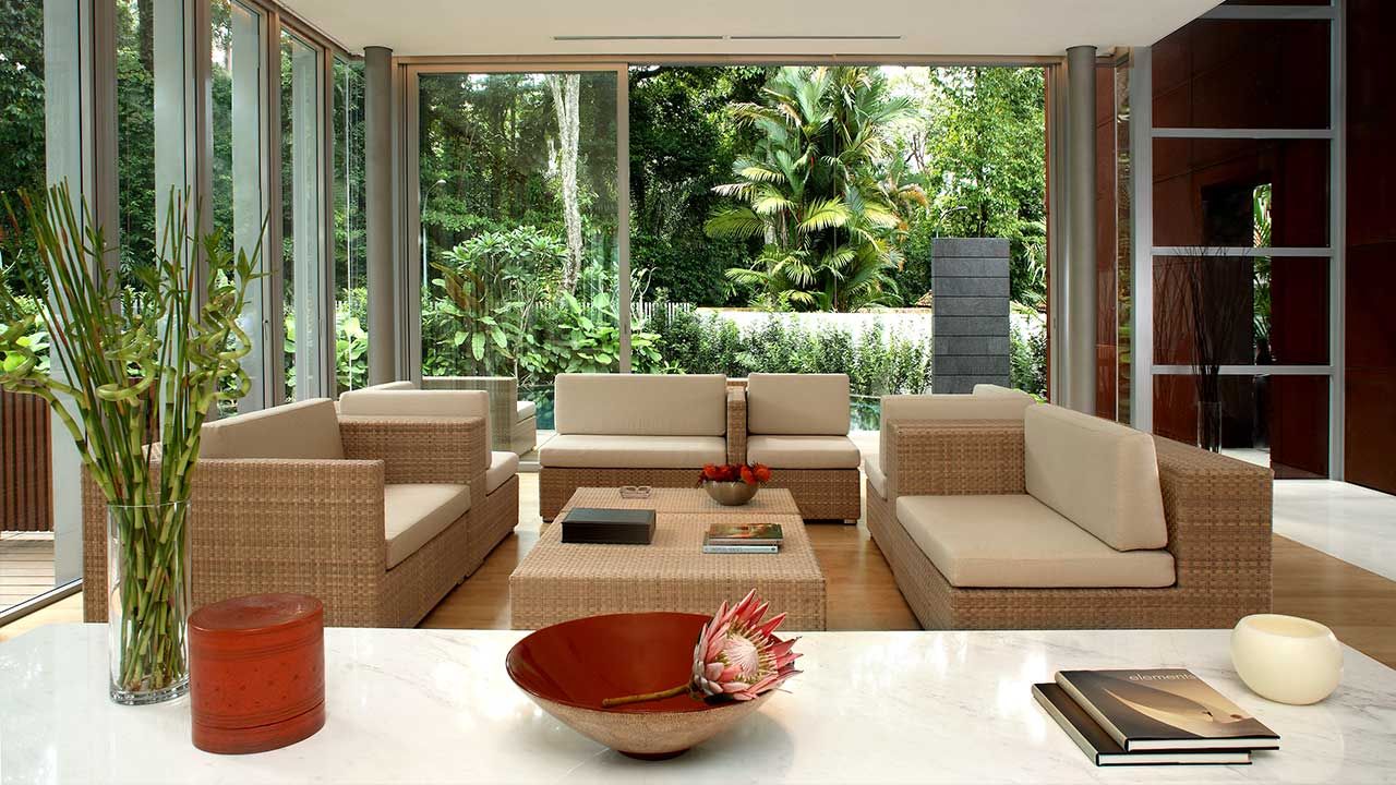 WHITEHOUSE PARK, HB Design Pte Ltd HB Design Pte Ltd Asian style living room