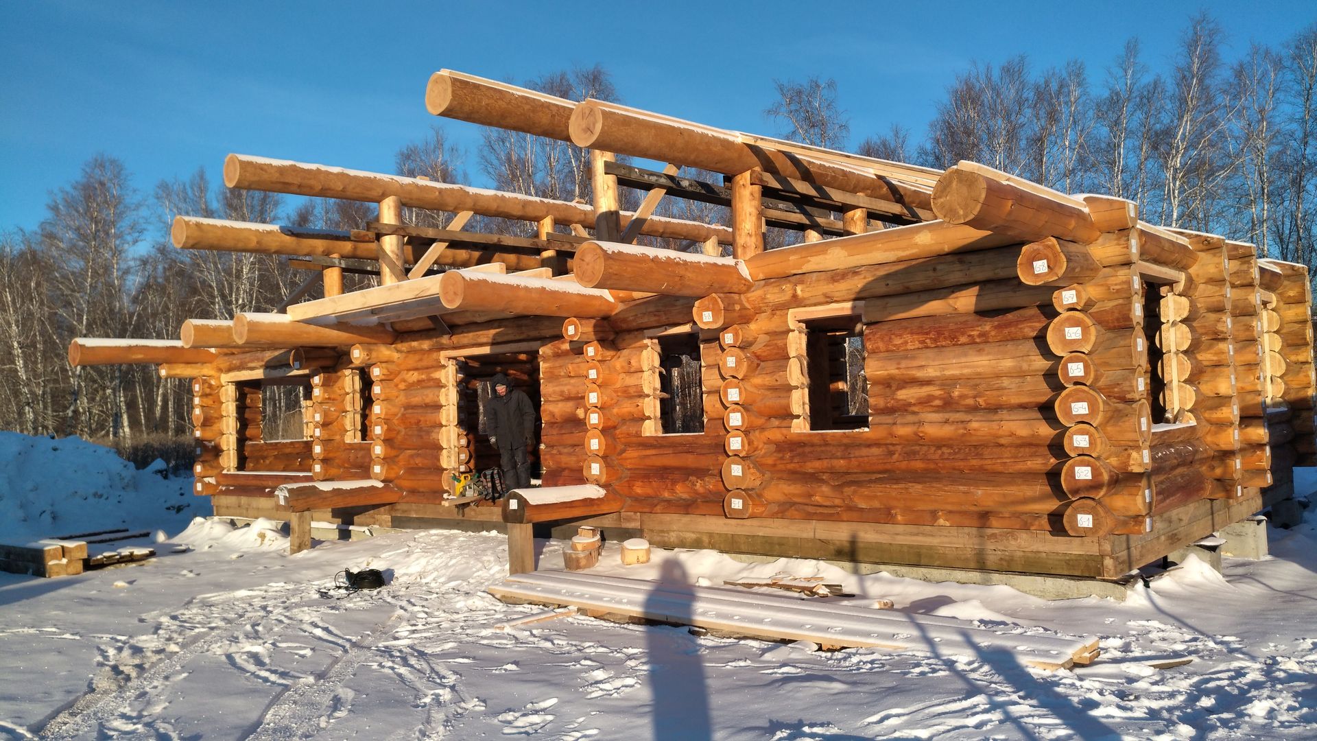 Русское шале, Тимберлог Timberlog Тимберлог Timberlog Casas rurales Madera Acabado en madera