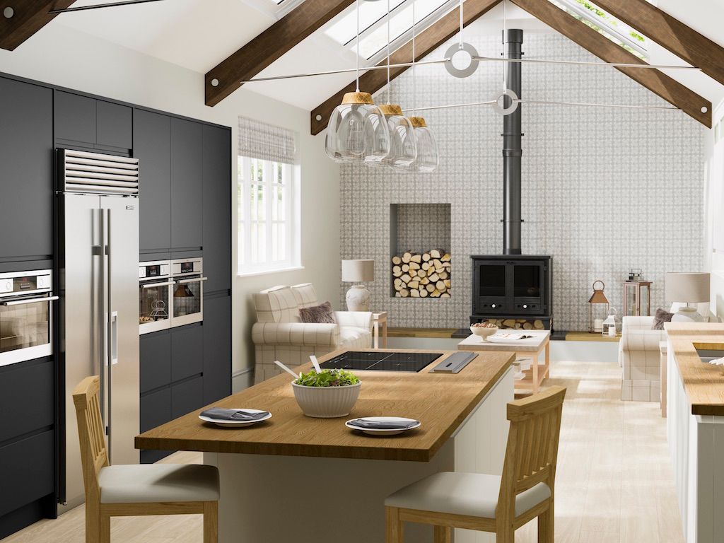 Laura Ashley Range, Hehku Hehku Cocinas de estilo rural