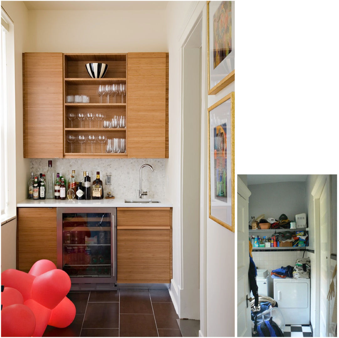 City Park Residence, New Orleans studioWTA Modern Kitchen butler pantry,wet bar,laundry room,millwork,cabinetry,renovation,Wayne Troyer,studioWTA,Toni DiMaggio