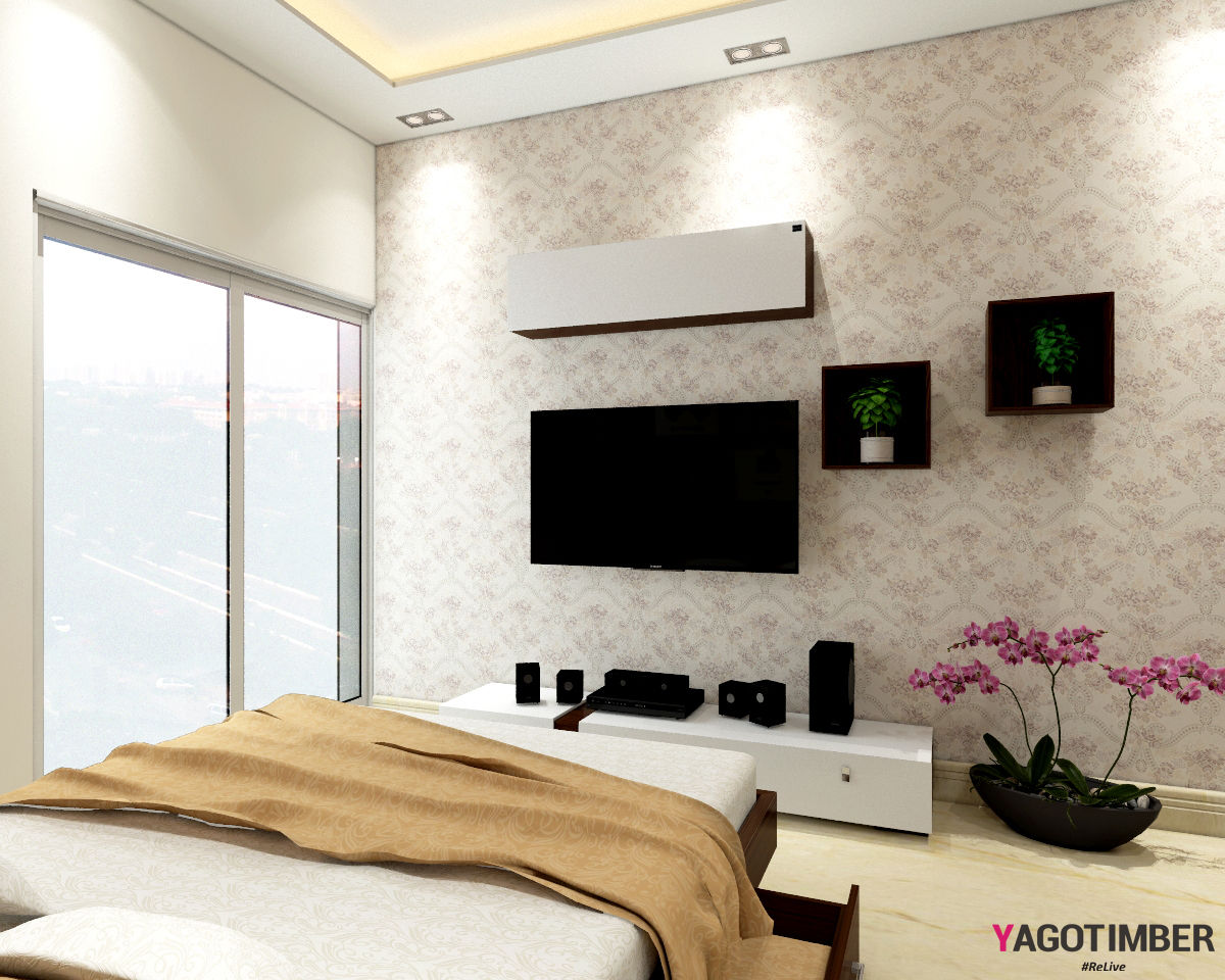 Browse Bedroom Interior Design Ideas in Delhi NCR - Yagotimber., Yagotimber.com Yagotimber.com 모던스타일 침실 액세서리 & 장식