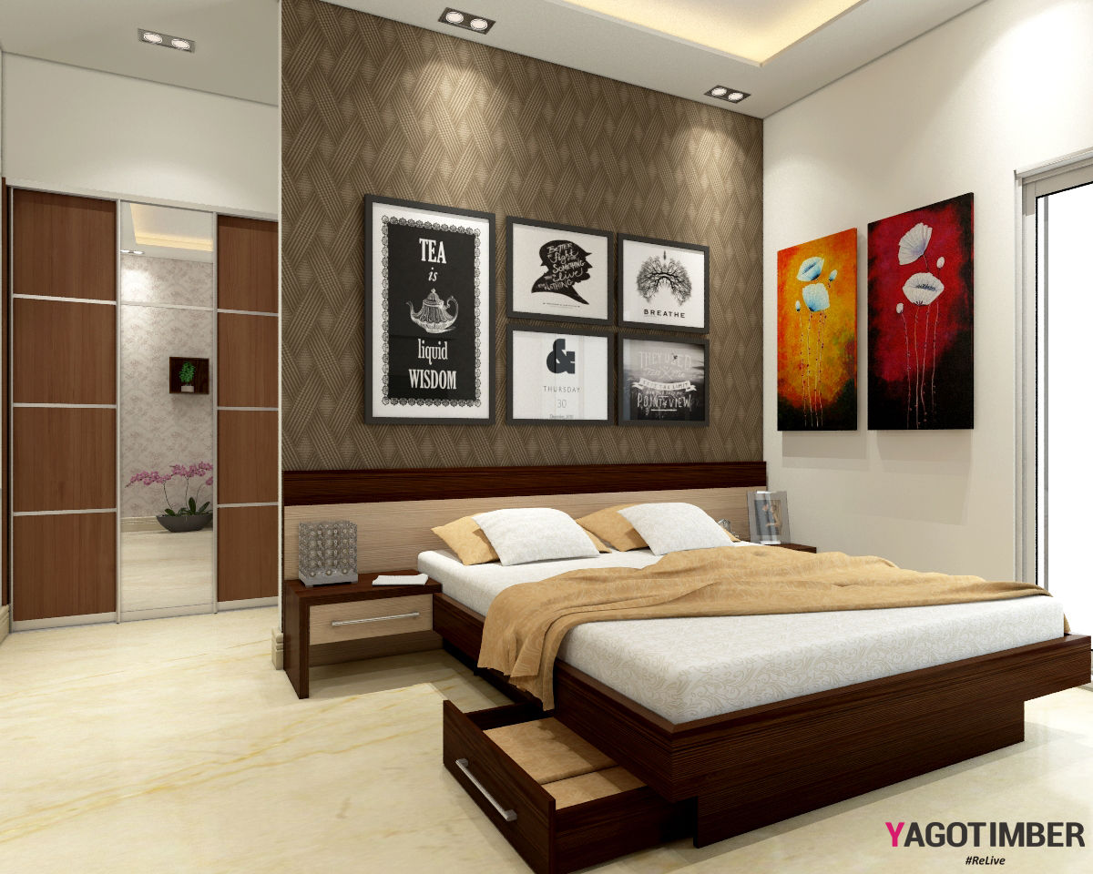 Browse Bedroom Interior Design Ideas in Delhi NCR - Yagotimber., Yagotimber.com Yagotimber.com Dormitorios de estilo moderno Accesorios y decoración