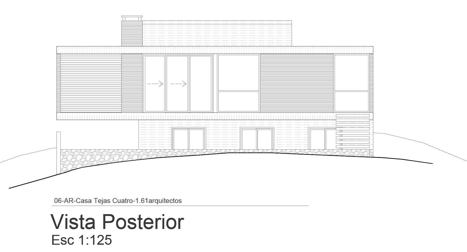 Diseño de Casa en Tejas Cuatro por 1.61 Arquitectos, 1.61arquitectos 1.61arquitectos