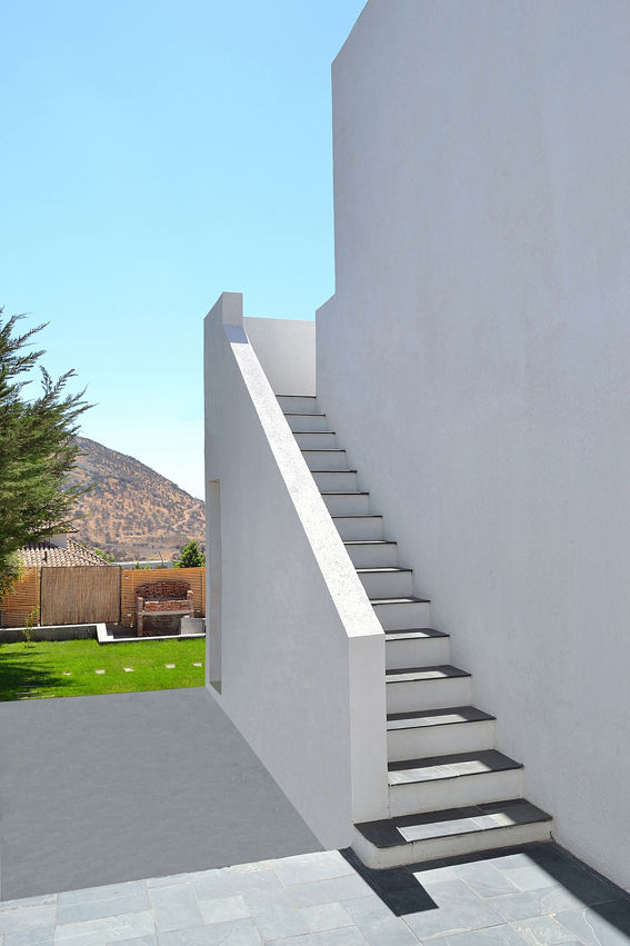 Casa en Pendiente 1, Marcelo Roura Arquitectos Marcelo Roura Arquitectos Modern Corridor, Hallway and Staircase Concrete