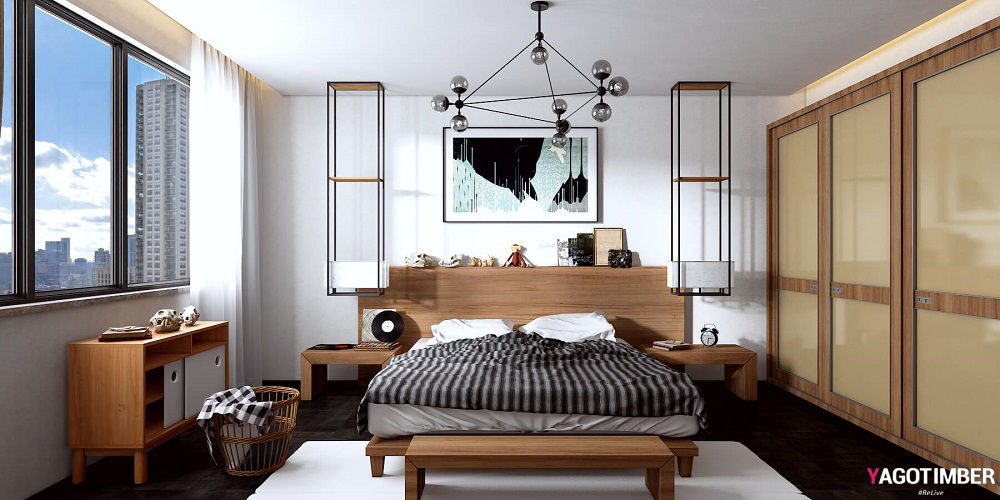 Get Ravishing Interior Design Ideas For 2 bhk Bedroom in Delhi NCR - Yagotimber., Yagotimber.com Yagotimber.com 러스틱스타일 침실 액세서리 & 장식