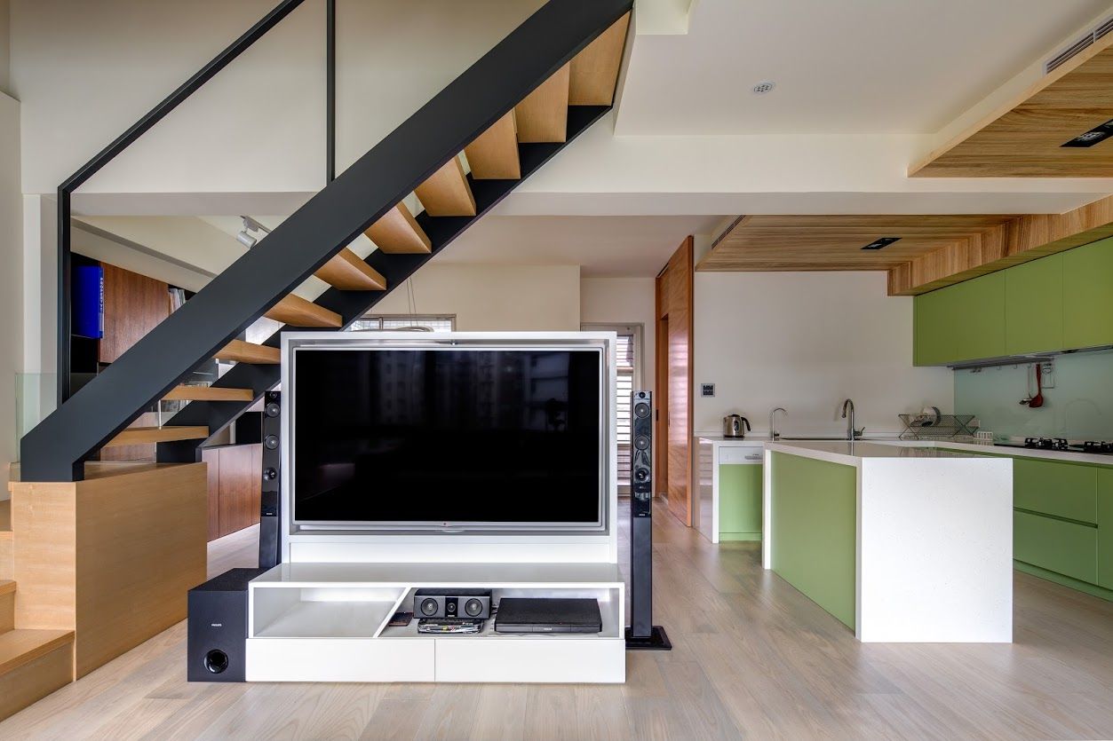 內湖-公園錄, 唯創空間設計公司 唯創空間設計公司 Living room