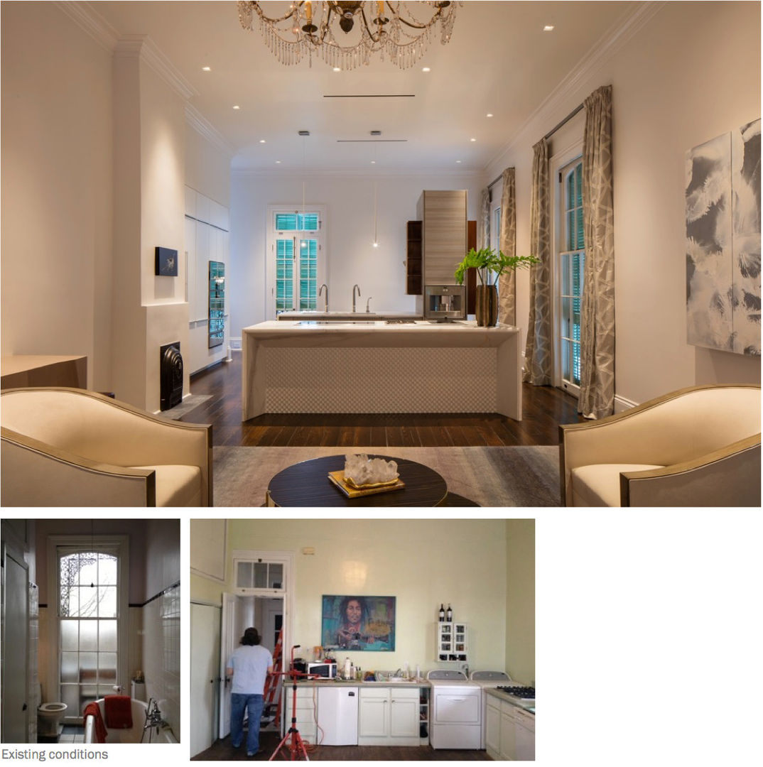 Marigny Residence, New Orleans, studioWTA studioWTA Salas de estar ecléticas