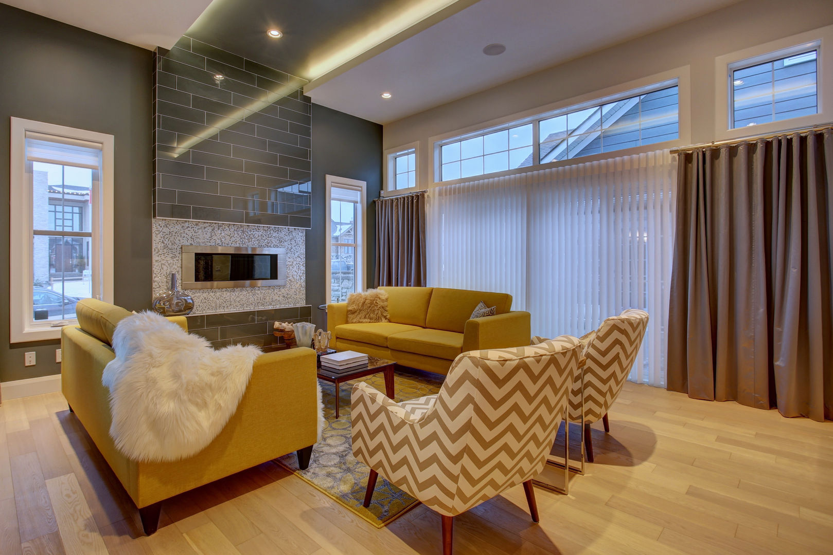 61 Paintbrush Park, Sonata Design Sonata Design غرفة المعيشة