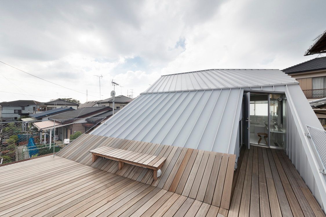 ザウゥス, ジャムズ ジャムズ Eclectic style balcony, veranda & terrace Aluminium/Zinc