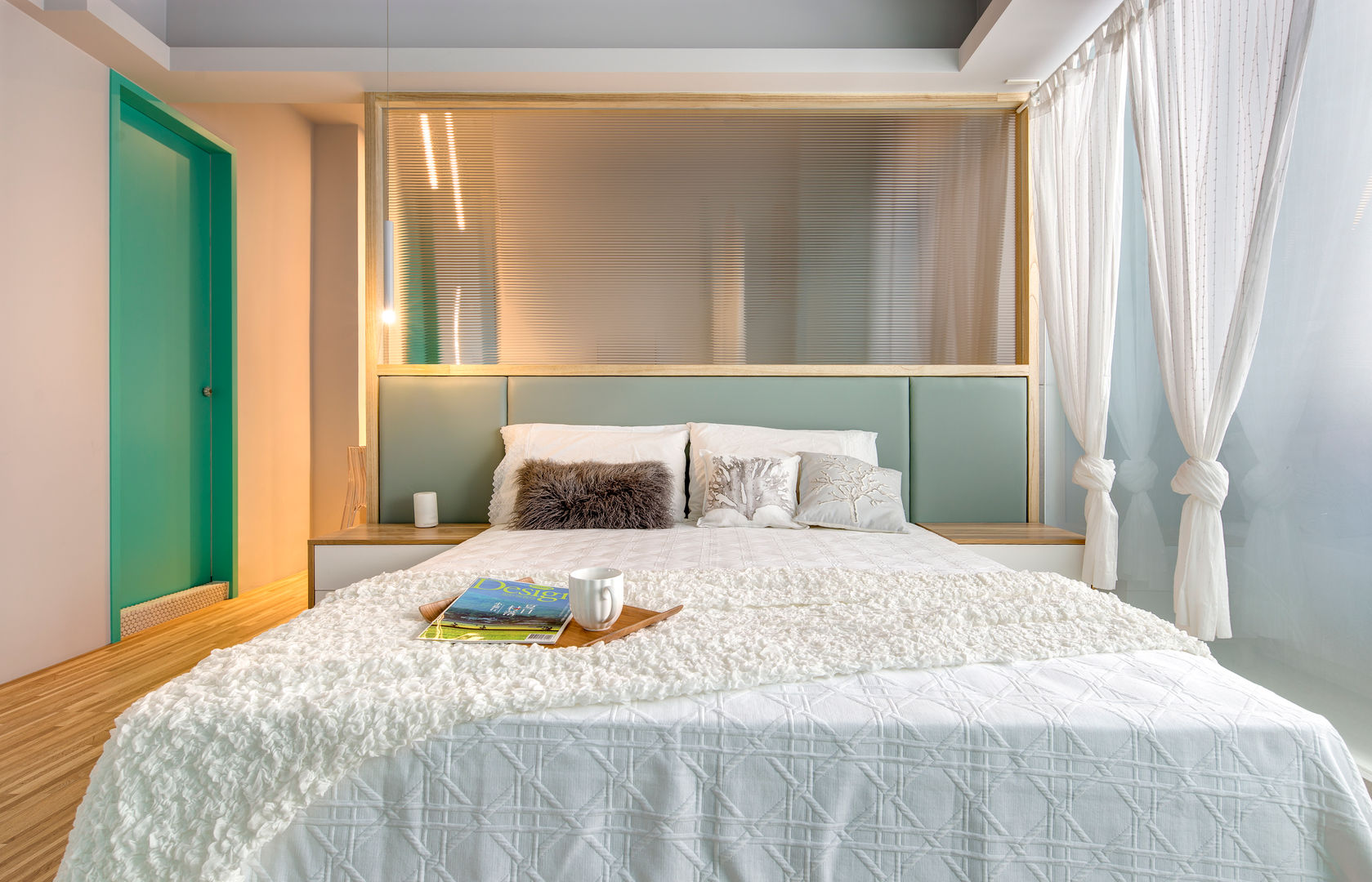 二手屋的小清新旅程, 磨設計 磨設計 Спальня в эклектичном стиле