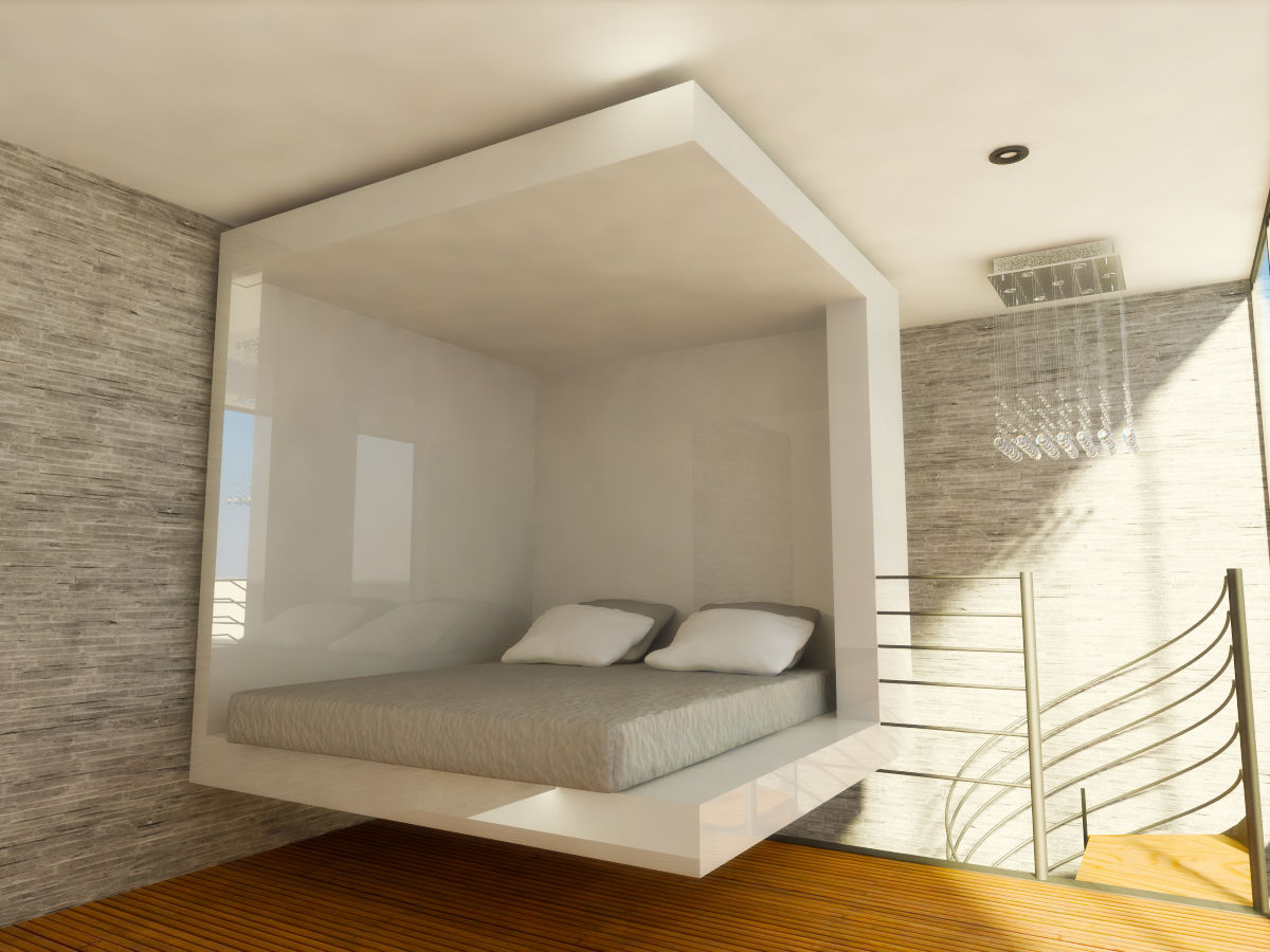 AREA DE CAMA DLR ARQUITECTURA/ DLR DISEÑO EN MADERA Dormitorios de estilo minimalista