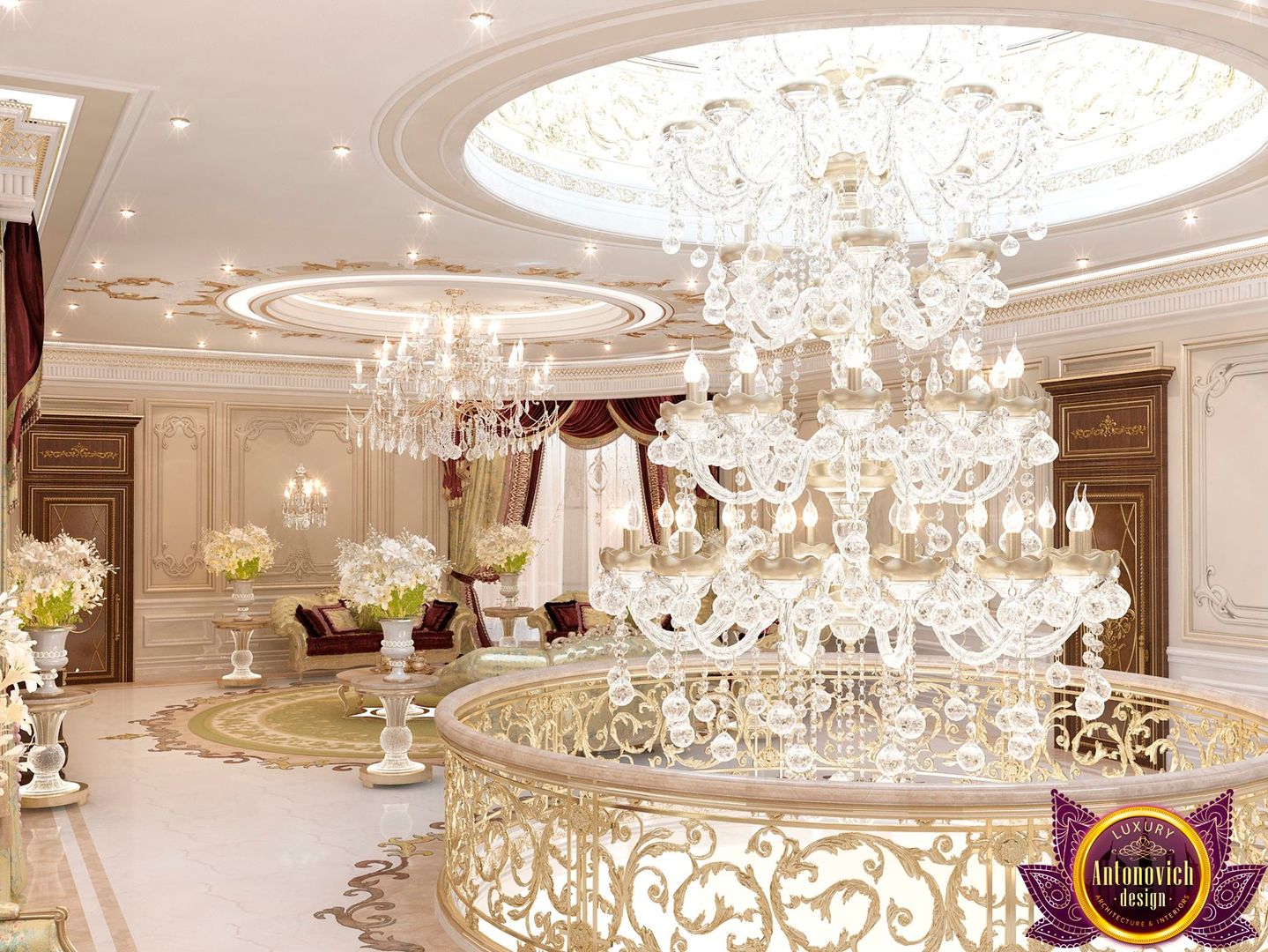 Hospitality interiors of Katrina Antonovich, Luxury Antonovich Design Luxury Antonovich Design راهرو سبک کلاسیک، راهرو و پله